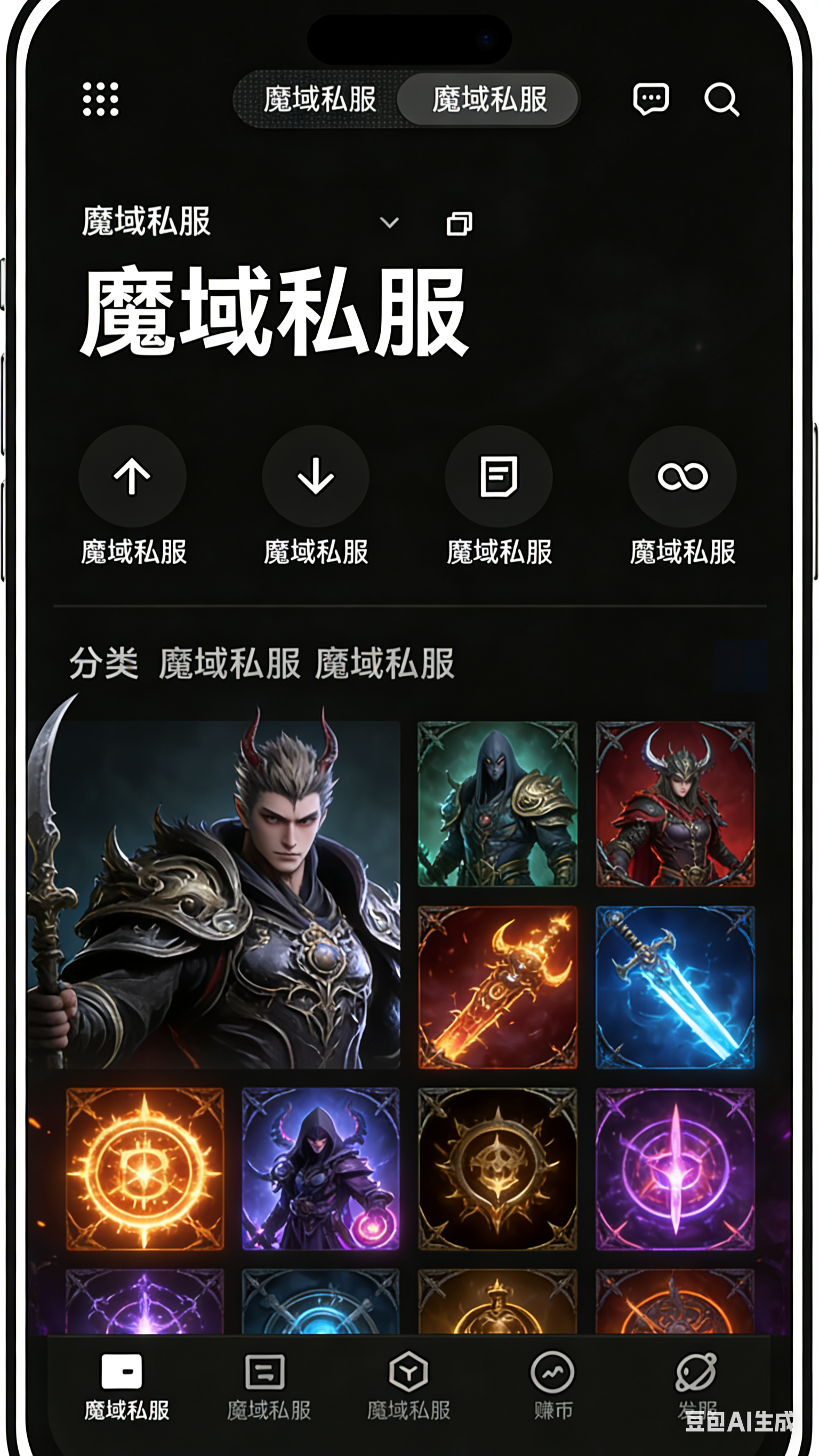 互通魔域私服市场交易界面